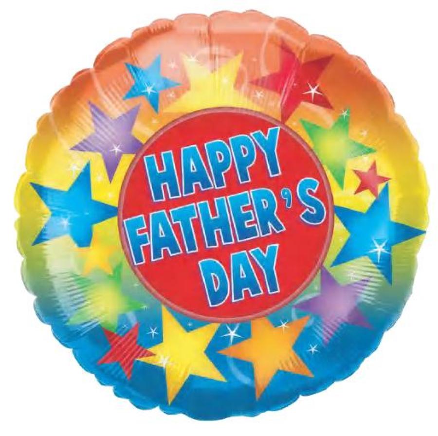 *Holographic Father's Day Foil Balloon - 10 pack