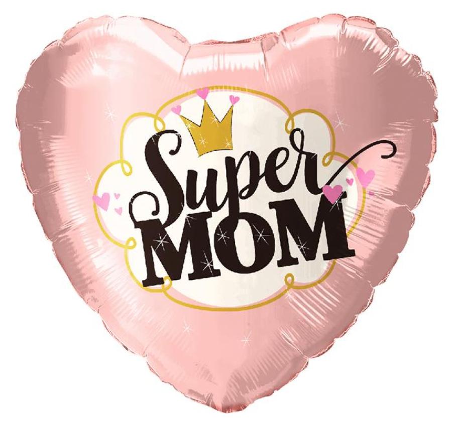 *9" Mother's Day Foil Balloon with Valve – 10 pack