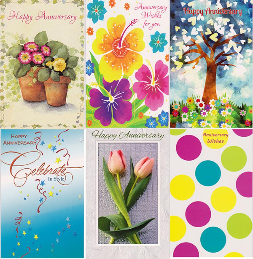 *12 Assorted Anniversary cards
