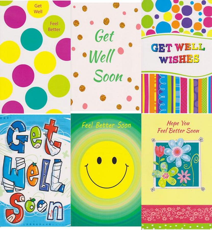 30 Assorted Get Well Greeting Cards
