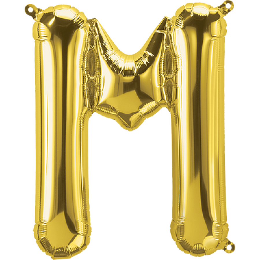 14" Gold Letter "M"