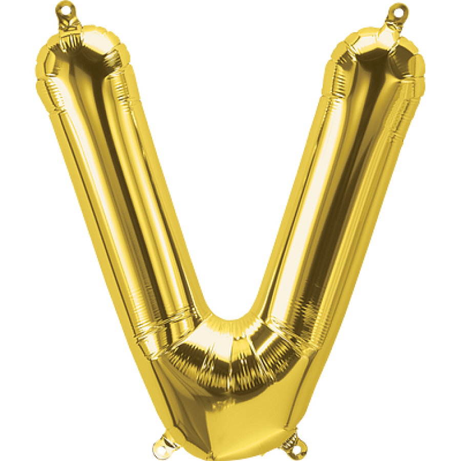 14" Gold Letter "V"