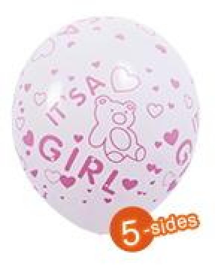 Baby Girl Latex Balloons – 100 ct.