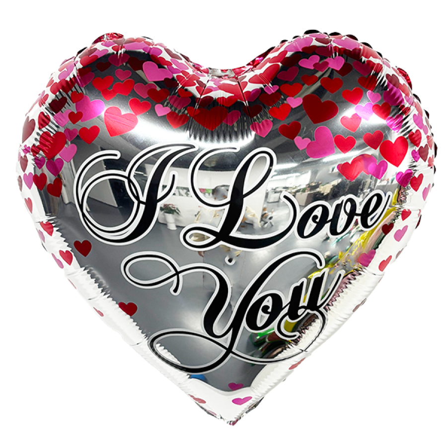 *I Love You Foil Balloon – 10 pack