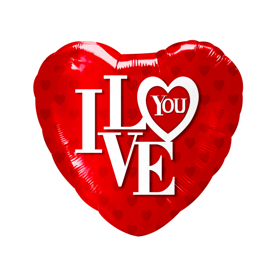 Love Foil Balloon with Ribbon Attached – 10 pack