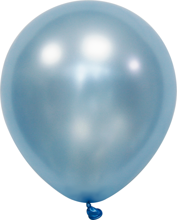 Pearl Light Blue 12" Latex Balloons – 100 ct.