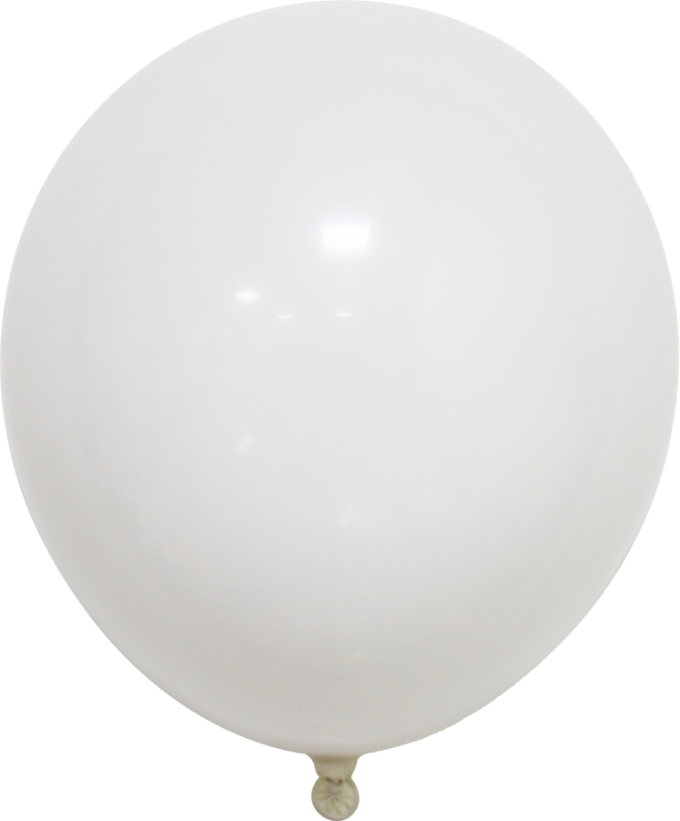 18" White Latex Balloons – 25 ct.
