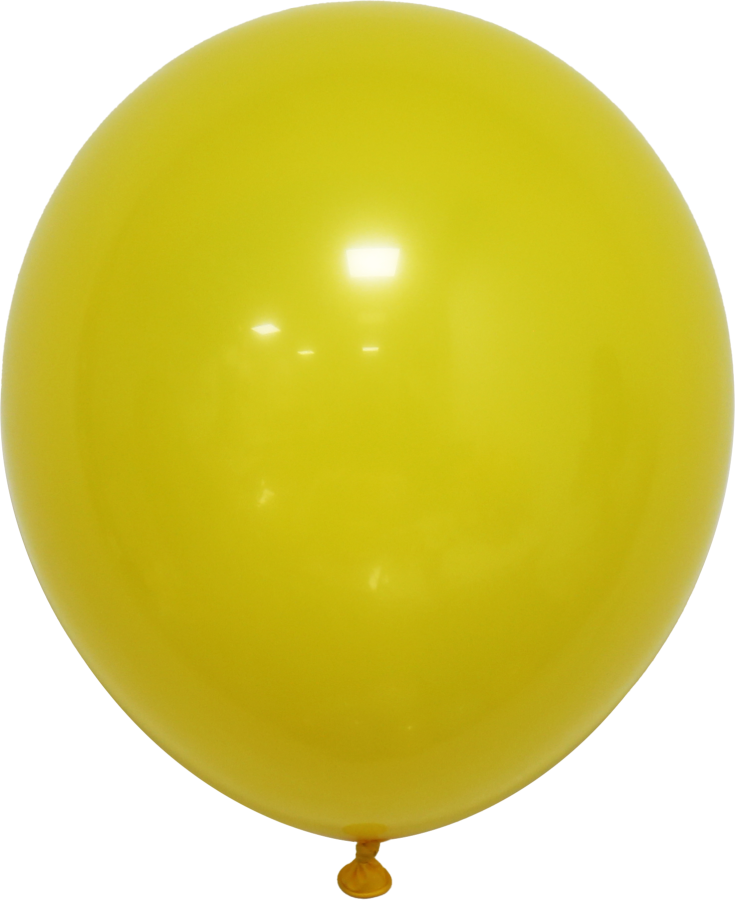 18" Yellow Latex Balloons – 25 ct.