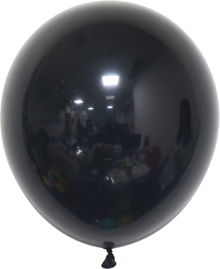 18" Black Latex Balloons – 25 ct.