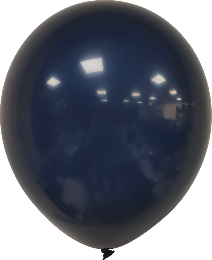 Retro Navy Blue 12" Latex Balloons – 100 ct.