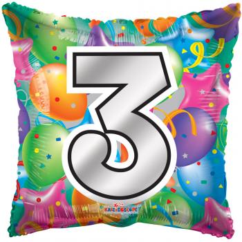 #3 Foil Balloon – 5 pack