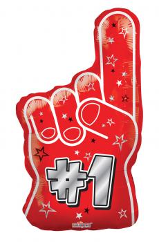 #1 Shaped Foil Balloon – 5 pack