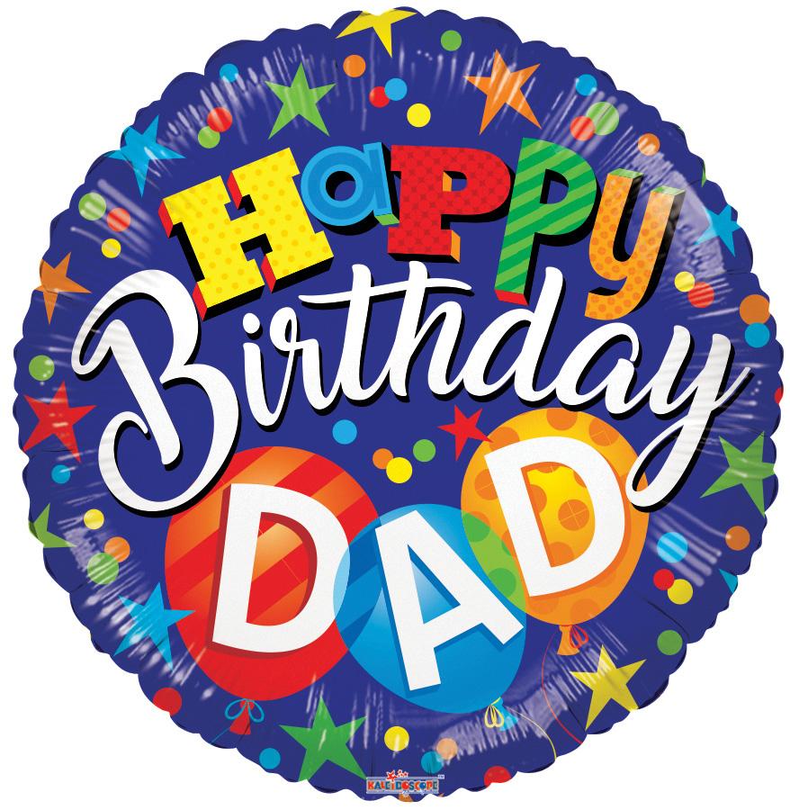 Birthday Dad Foil Balloon – 5 pack