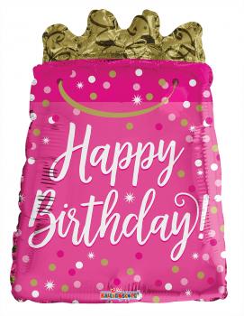 Birthday Gift Bag Shaped Foil Balloon – 5 pack