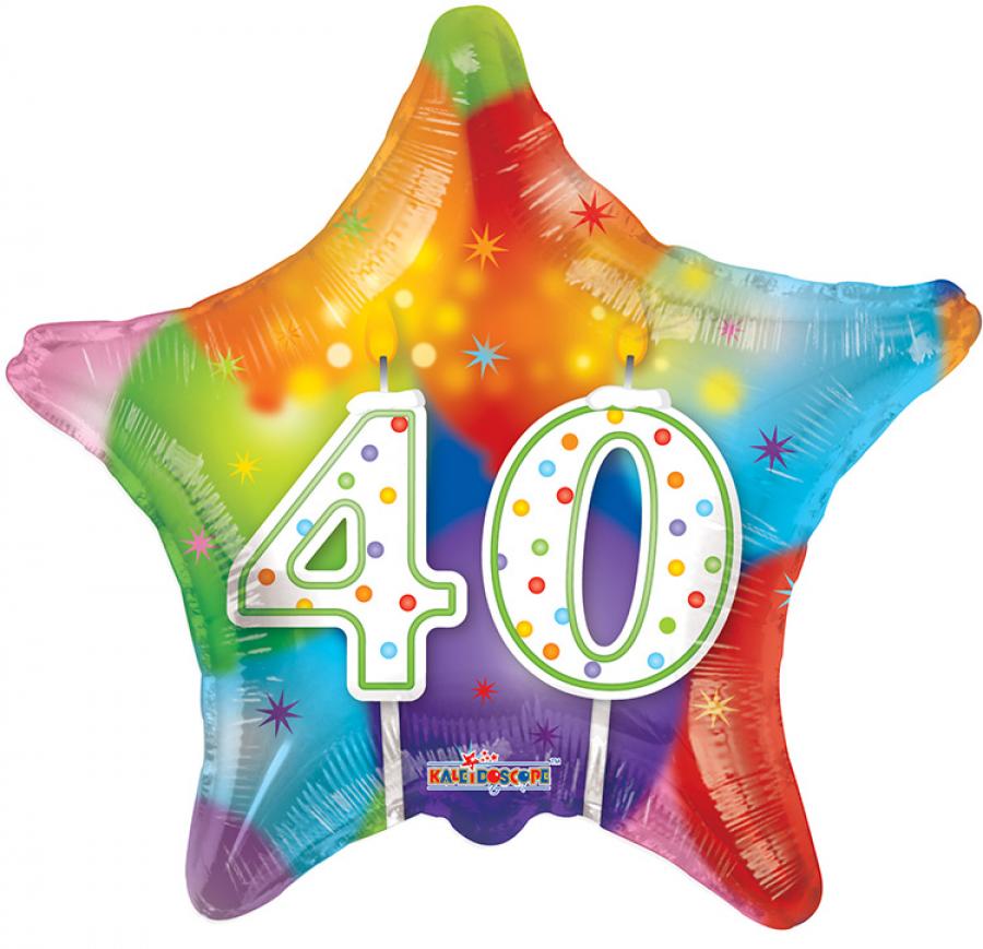 40th Birthday Foil Balloon – 5 pack