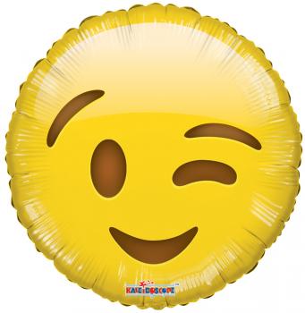 Emoji Wink Foil Balloon – 5 pack