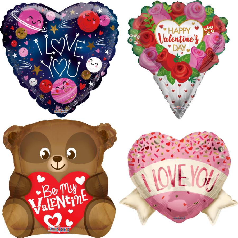*240 Assorted Valentine and Love Foil Balloon