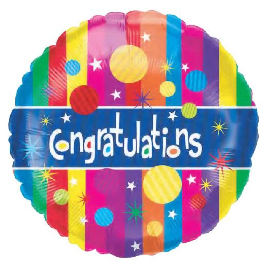*Congratulations Foil Balloon – 10 pack