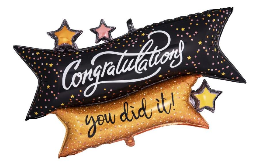 39" Congratulations balloon