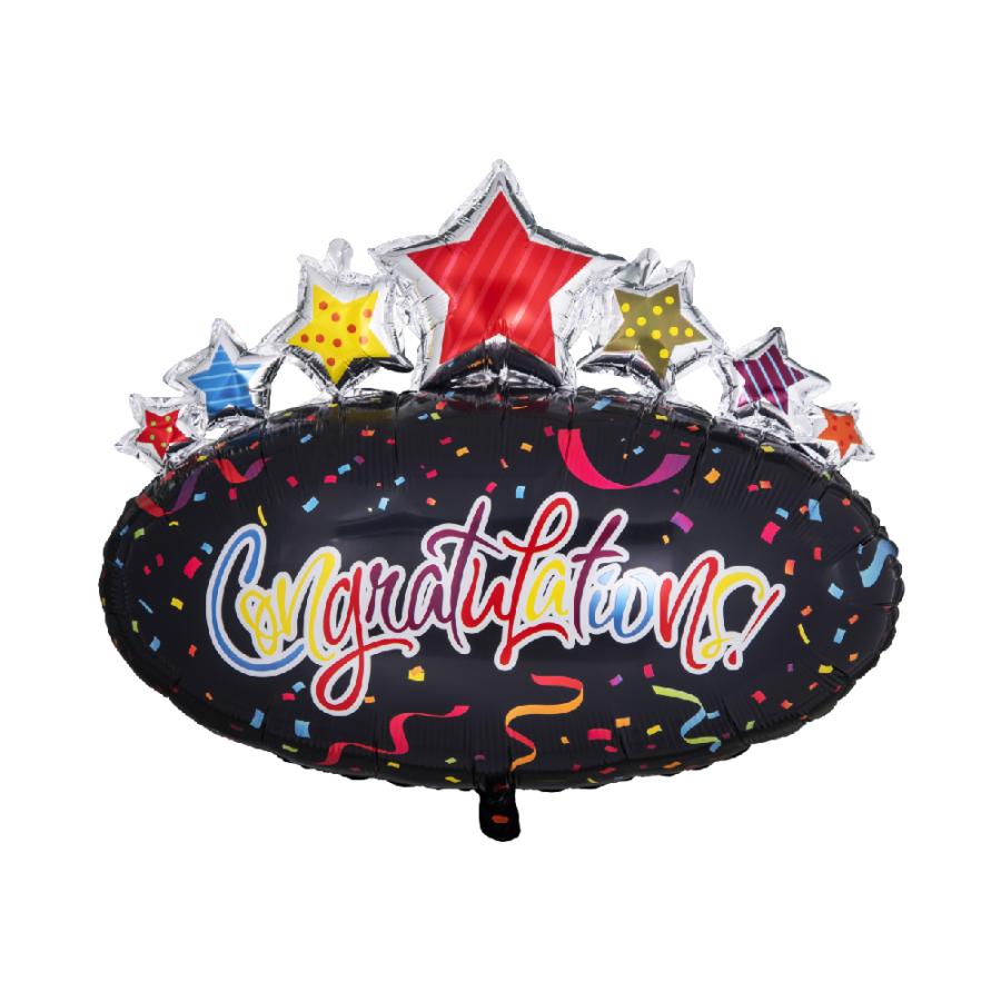 35" Congratulations Foil Balloon – 5 pack