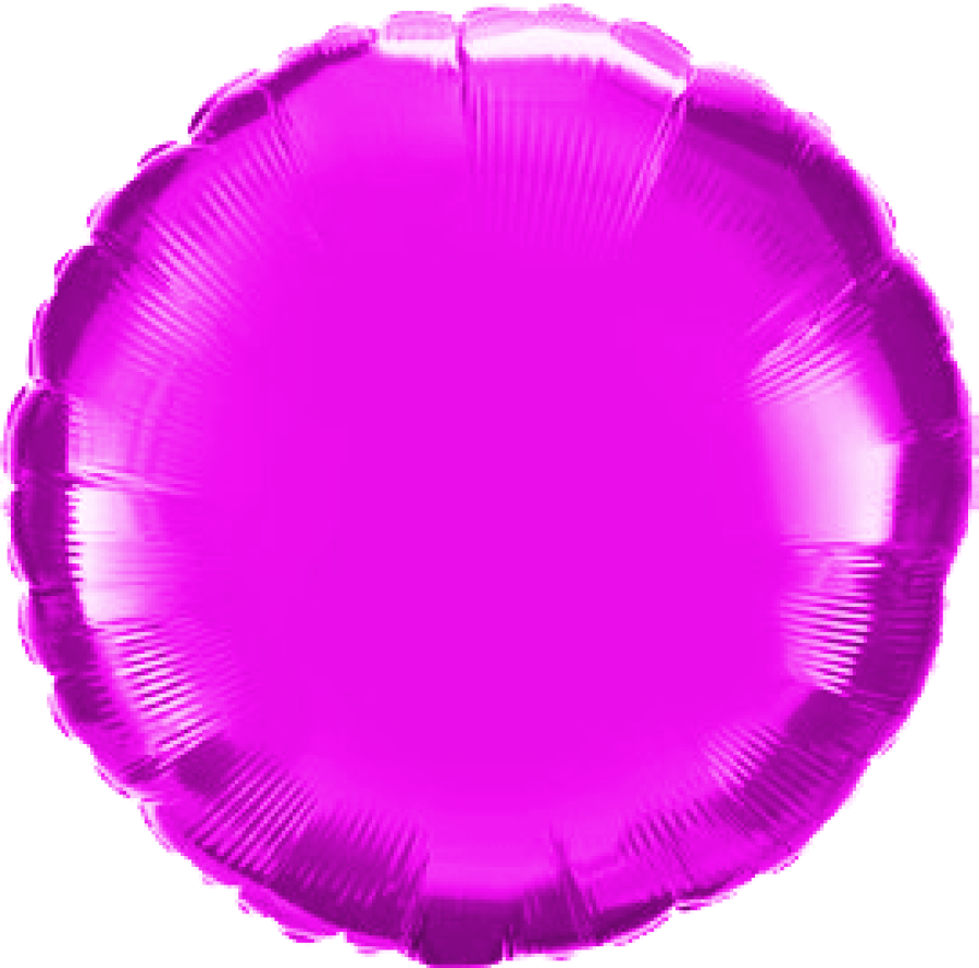 32" Magenta Round Foil Balloon – 5 pack