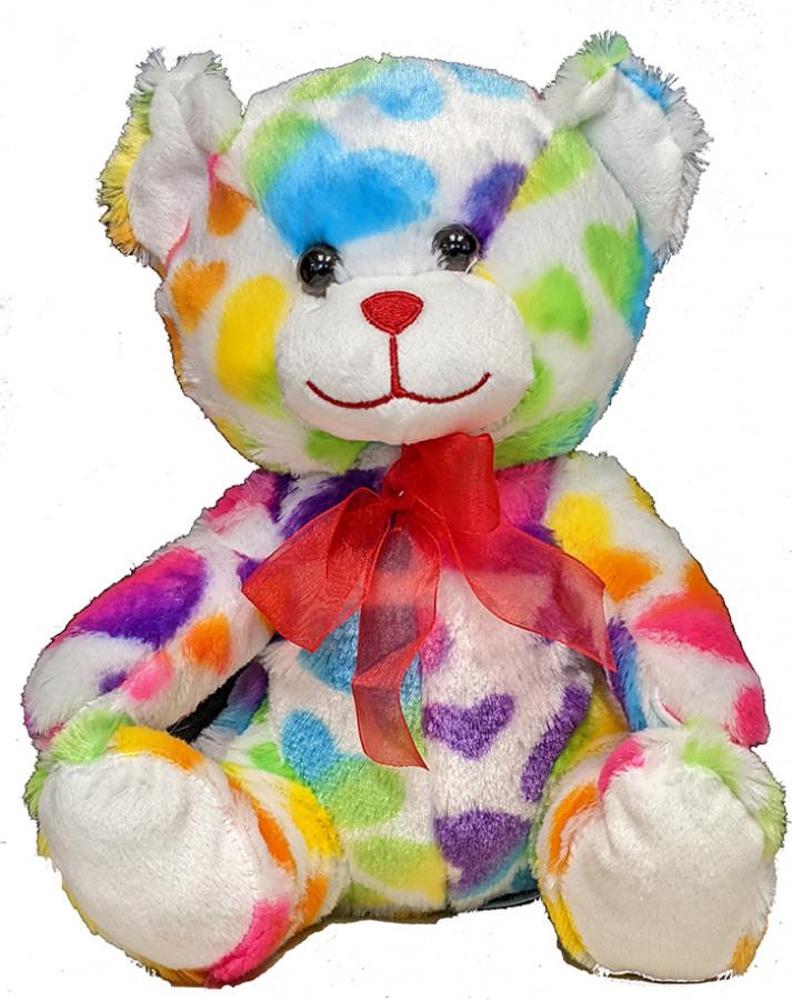 *Rainbow Hearts Bear - 9"
