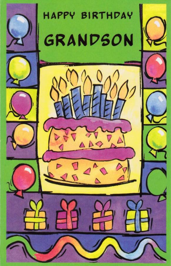 Wrapped Birthday Grandson Teen(12 pack)