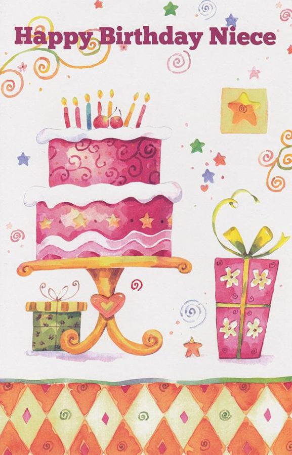 Wrapped Birthday Niece Adult (12 pack)