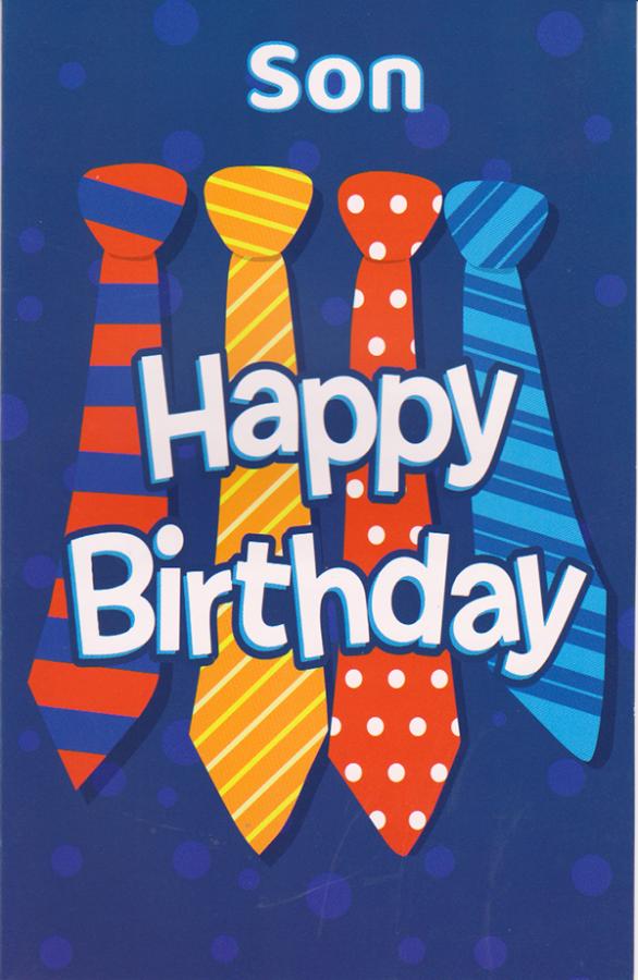 Wrapped Birthday Son Adult (12 pack)