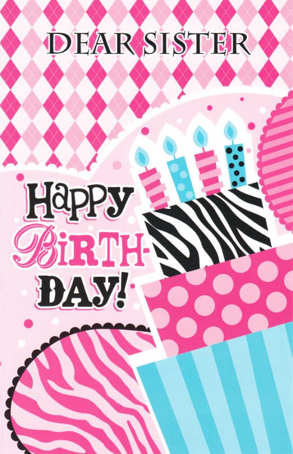 Wrapped Birthday Sister Adult (12 pack)