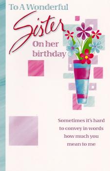 Wrapped Birthday Sister Adult (12 pack)
