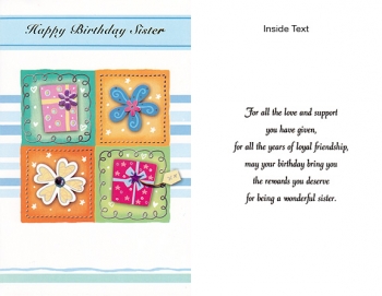 Wrapped Birthday Sister Adult