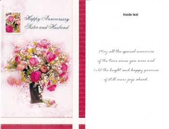 Wrapped Sister and Husband Anniversary (12 pack)