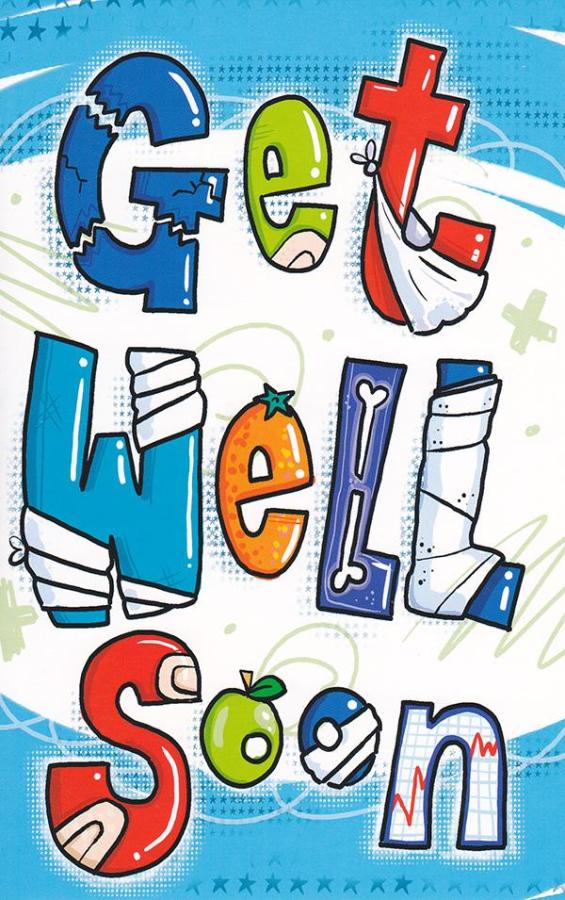 Wrapped Get Well General (12 pack)