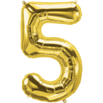 34 inch Gold Number 5