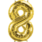 34 inch Gold Number 8