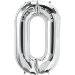 34 inch Silver Number 0