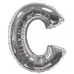 34 inch Silver Letter C