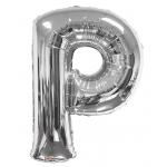 34 inch Silver Letter P