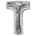 34 inch Silver Letter T