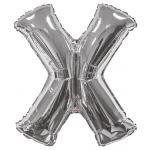 34 inch Silver Letter X
