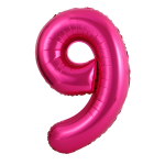 34 inch Pink Number 9