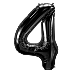 34 inch Black Number 4