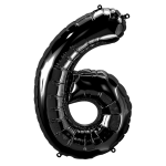 34 inch Black Number 6