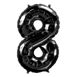 34 inch Black Number 8