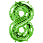 34 inch Green Number 8