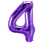 34 inch Purple Number 4