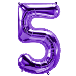 34 inch Purple Number 5