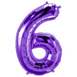 34 inch Purple Number 6