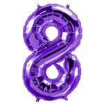 34 inch Purple Number 8
